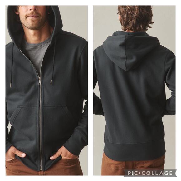 American Giant Other - American Giant Black Classic Full Zip Sweatshirt Heavyweight Mens Large